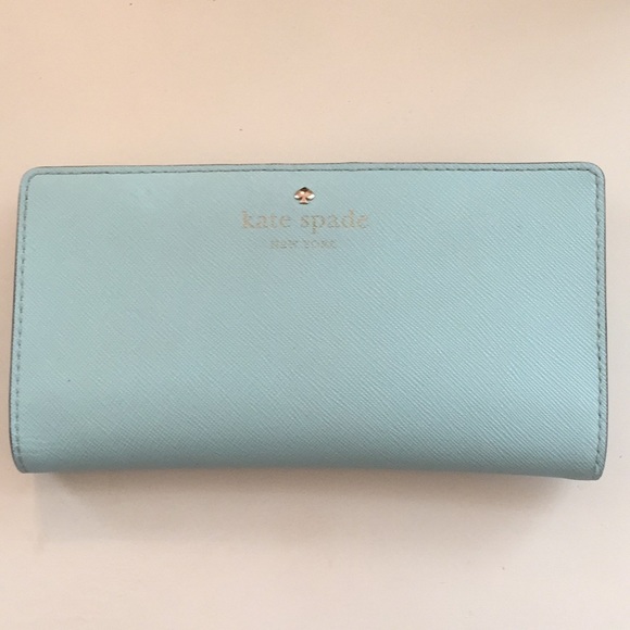 JUST REDUCED ‼️KATE SPADE MINT light blue wallet - Picture 4 of 6